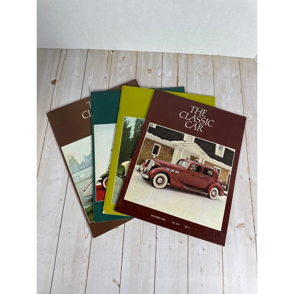 The Classic Car Magazine 1969 Complete Year Set Vol XVII No 1-4 CCCA